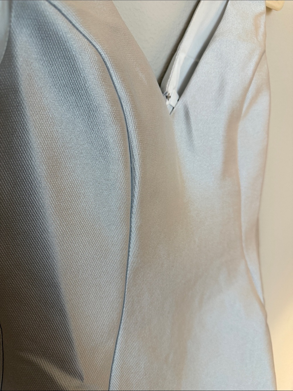 Amanda Uprichard Silver Satin Mini Dress - Picture 5 of 10